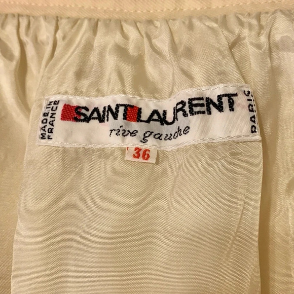 YVES SAINT LAURENT Rive Gauche Vintage Knee Length Skirt - Picture 9 of 9